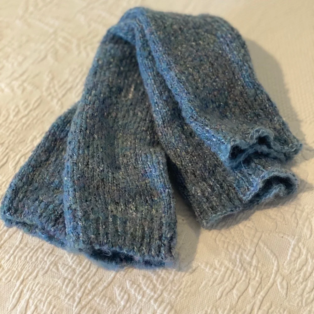 Kids Robins Egg Heathered Blue Gray Leg Warmers​​​​​​​​​​